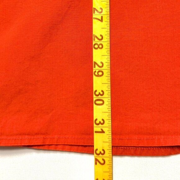 Columbia Mens Sportswear Button-Up Short Sleeve Shirt XL Orange Excellent - Picture 6 of 8